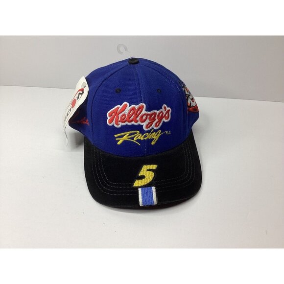 Terry Labonte Kellogg's Racing Hat Tony The Tiger Men's Adjustable Blue Black 5 - Picture 1 of 6